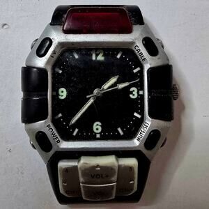 Vintage TV Remote Control Watch Analog Quartz Novelty Gadget 2000s Untested